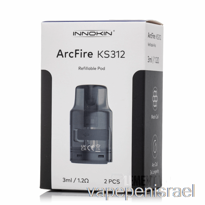 תרמילים להחלפה של Vape ישראל Innokin Arcfire 1.2ohm Pods